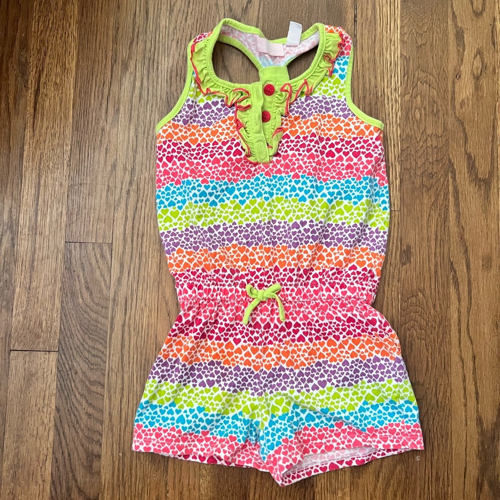 Girls romper short set